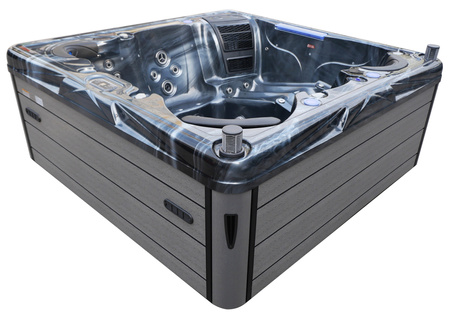 Jacuzzi ogrodowe wanna z hydromasażem 6-osobowe AG-9 PRESTIGE GECKO 230x230cm