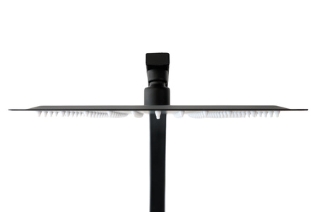 Zestaw prysznicowy czarny z termostatem natynkowy Indes ANGELO black