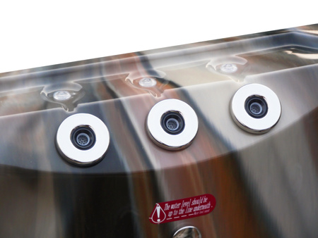 Jacuzzi ogrodowe wanna z hydromasażem 3-osobowe AG-4 z systemem Balboa/GECKO 195x127cm