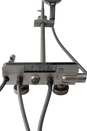 Zestaw prysznicowy natynkowy AUREL szary Indes Grey