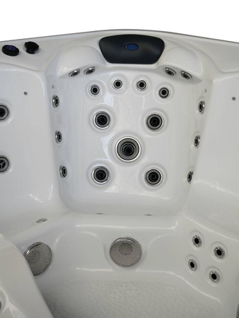 Jacuzzi ogrodowe wanna z hydromasażem 6-osobowe AG-2 z systemem Balboa 220x220cm