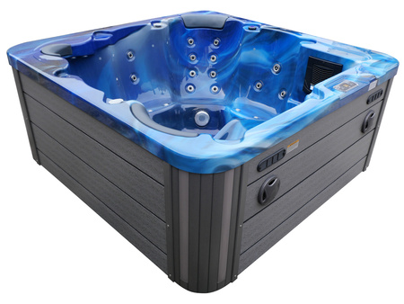 Jacuzzi ogrodowe wanna z hydromasażem 6-osobowe AG-1 z systemem Balboa/GECKO 200x200cm