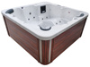 Jacuzzi ogrodowe wanna z hydromasażem 6-osobowe AG-1 z systemem Balboa/GECKO 200x200cm