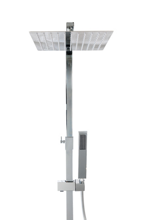 Zestaw prysznicowy z termostatem natynkowy Indes ANGELO srebrny chrome