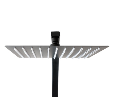 Zestaw prysznicowy czarny z termostatem natynkowy Indes ANGELO black