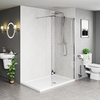 Ścianka Prysznicowa Walk-In 90, 100, 110, 120 cm – chrome, szkło 8 mm
