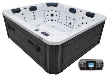 Jacuzzi ogrodowe wanna z hydromasażem 5-osobowe AG-8 z systemem Balboa/GECKO 215x190cm