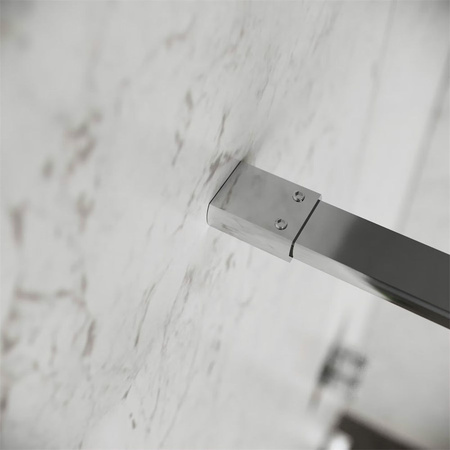 Ścianka Prysznicowa Walk-In 90, 100, 110, 120 cm – chrome, szkło 8 mm