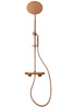 Zestaw prysznicowy miedziany z termostatem natynkowy Indes SOFIA miedź