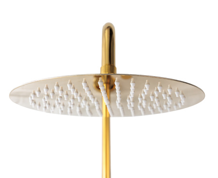 Zestaw prysznicowy z termostatem natynkowy Indes SOFIA złoty gold