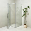 Kabina Prysznicowa narożna ANDERSON srebrna, uchylna