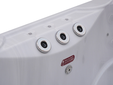 Jacuzzi ogrodowe wanna z hydromasażem 3-osobowe AG-4 z systemem Balboa/GECKO 195x127cm