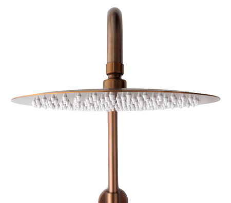 Zestaw prysznicowy miedziany z termostatem natynkowy Indes SOFIA miedź